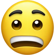 raising 1 eyebrow yellow face sticker