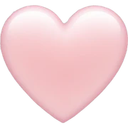 light pink heart sticker