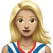 blonde girl sportswomen  sticker