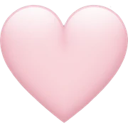 Light pink heart  sticker