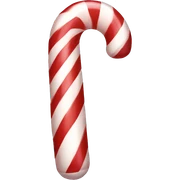 Candy cane sticker