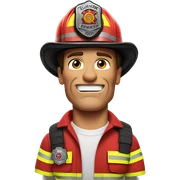 Arnold Schwarzenegger firefighter  sticker
