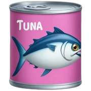 Can of tuna sticker