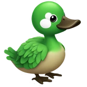 Pato verde sticker