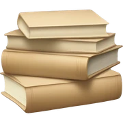 stack of beige books, aesthetics  sticker