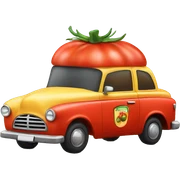 Tomato taxi sticker