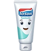 Toothpaste sticker