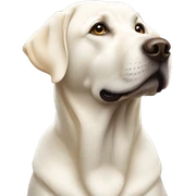 vibe white labrador sticker