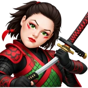 Daring Samurai sticker