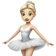 white skin ballerina sticker