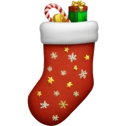 Christmas stocking sticker