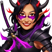 Demon-Horned Warrior sticker