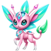 Futuristic Meloetta-Celebi-Fionbri-Protogen-Pokémon-Digimon-Fakémon-fusion-hybrid-creature sticker