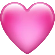 pink glass heart sticker