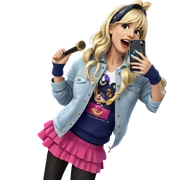 blonde girl in stylish outfit sticker