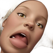 blonde girl close-up portrait sticker