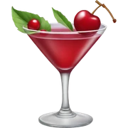 Cherry martini sticker