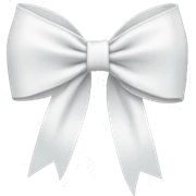 white bow sticker
