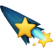 shooting star sticker