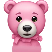 pink teddy bear sticker