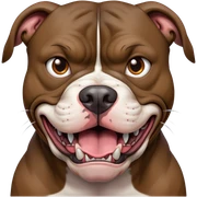 Scary pitbull sticker