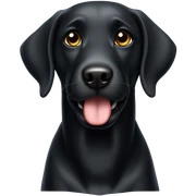 Black Labrador  sticker