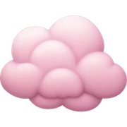 pastel pink cloud sticker