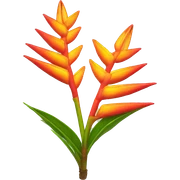Heliconia plant sticker