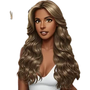 realistic portrait of dark-skinned girl sticker