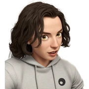 realistic portrait of girl sticker