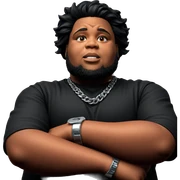 confident boy in black shirt sticker