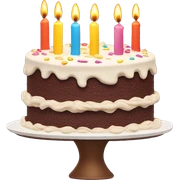Aestetic birthday cake  sticker