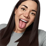 girl with tongue out sticker