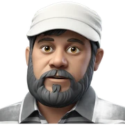 striped shirt portrait of man sticker