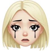Emo girl crying sticker