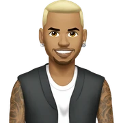 Chris brown sticker