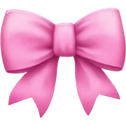 pink bow sticker
