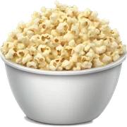 bowl of popcorn sticker