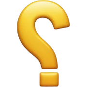 question mark sticker