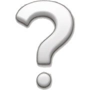 question mark sticker