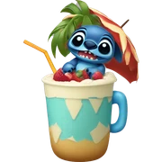 Stitch with pinocolada sticker