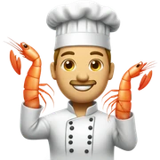 chef shrimp sticker
