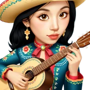 Mariachi Guitarist sticker