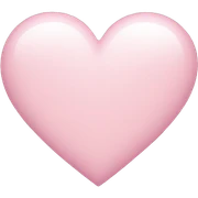 Light pink heart sticker