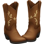 Cowboy boots sticker