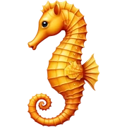 Sea horse sticker