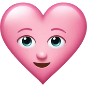 Heart pink sticker