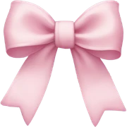 light pink bow sticker