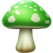 Green mushroom sticker