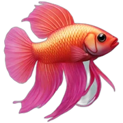 beta fish sticker